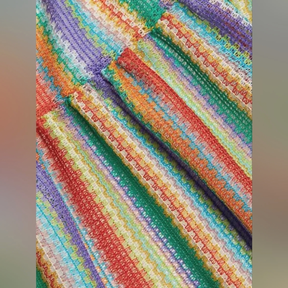 Amanda Uprichard Multicolor Striped Maxi Dress - Picture 10 of 11